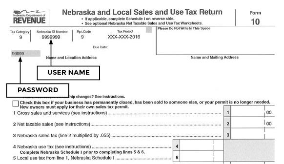 Tax Form 10 Sample image showoing