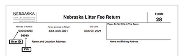 Frequently Asked Questions About Filing The Nebraska Litter Fee Return 